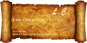 Lee Cezarina névjegykártya